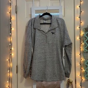 Pink quarter zip pullover